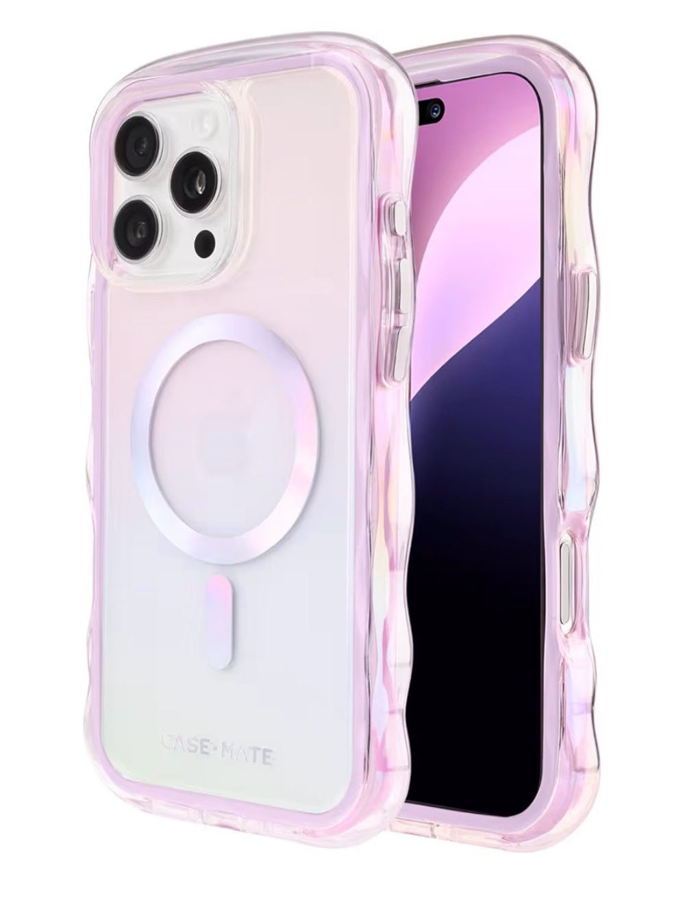 Case-Mate Soap Bubble iPhone 16 Pro Max Case—Iridescent Wavy